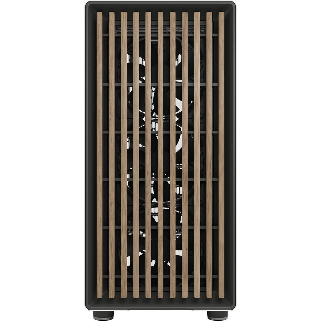 Fractal design north xl rc chalk white tg clear midi tower behuizing (wit houtkleur | 2x usb-a | 1x usb-c | tempered glass)