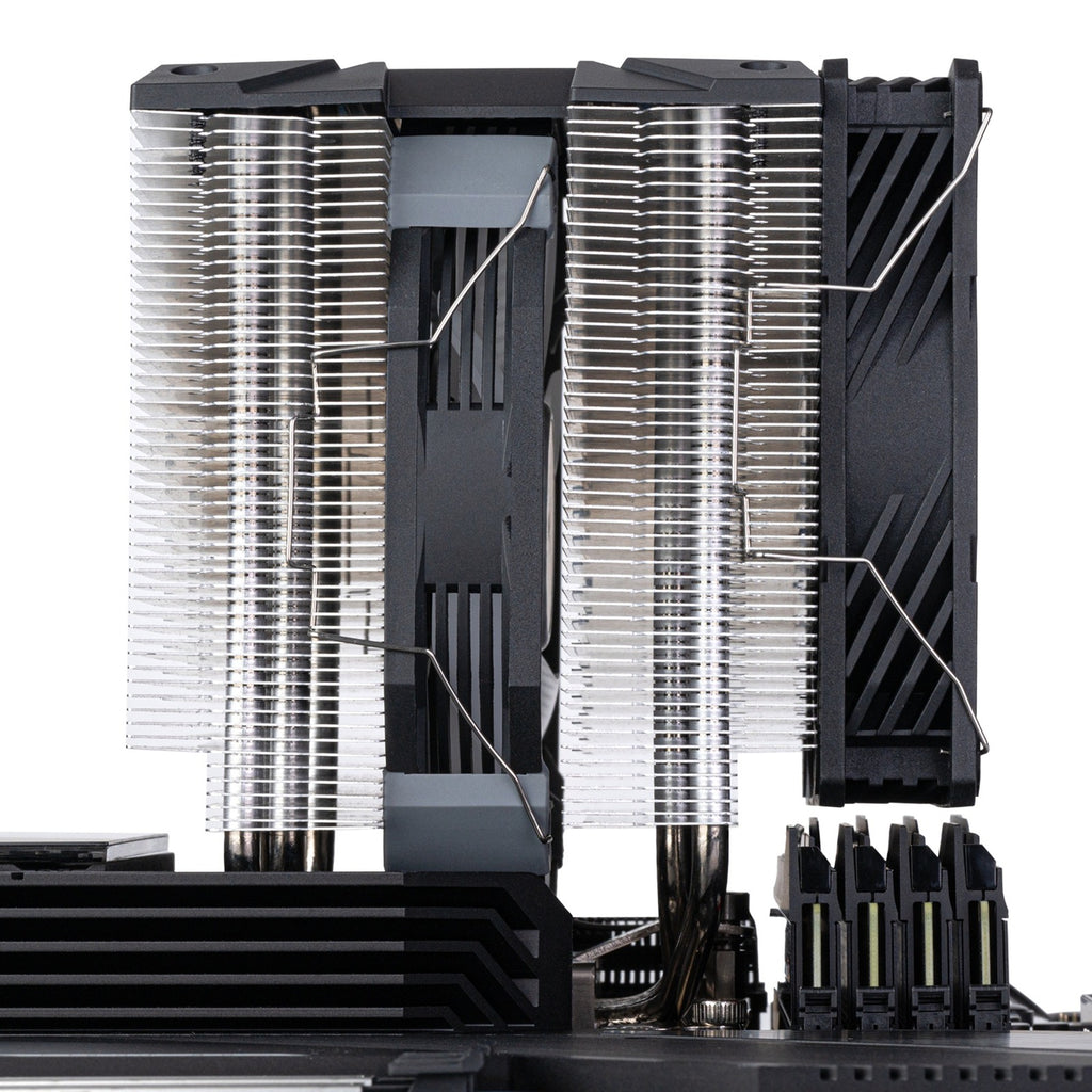 Silverstone sst-hyd140-argb cpu-koeler (4-pins pwm fan-connector, 4-1 pin argb (5v led))