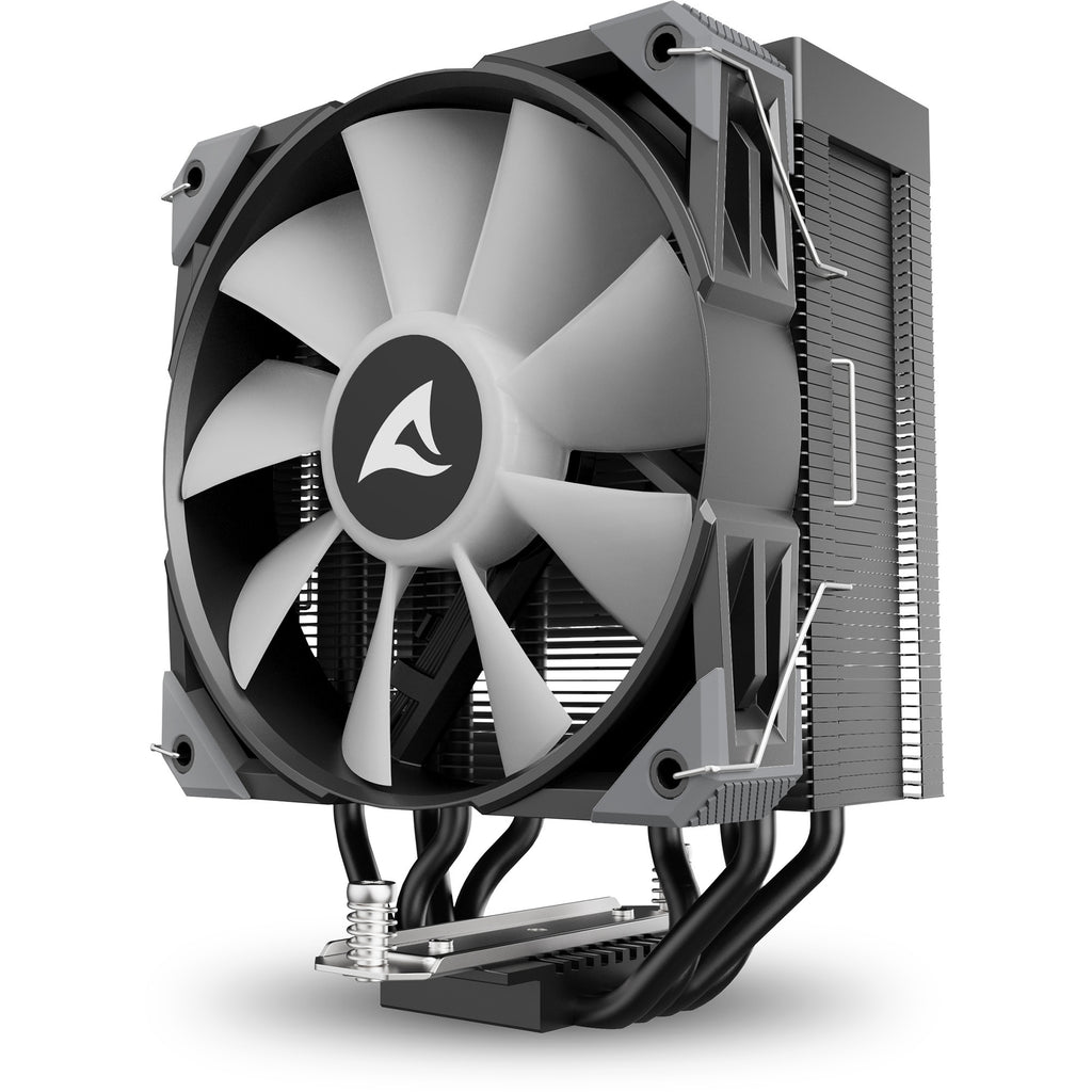 Sharkoon a40 rgb cpu-koeler (zwart, 4-pins pwm fan-connector)