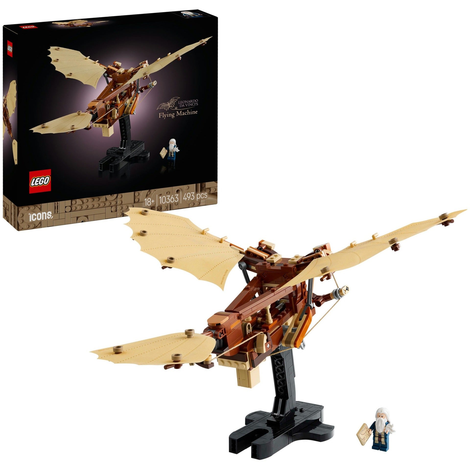 LEGO Icons - Leonardo da Vincis fliegende Maschine Bausatz (10363)