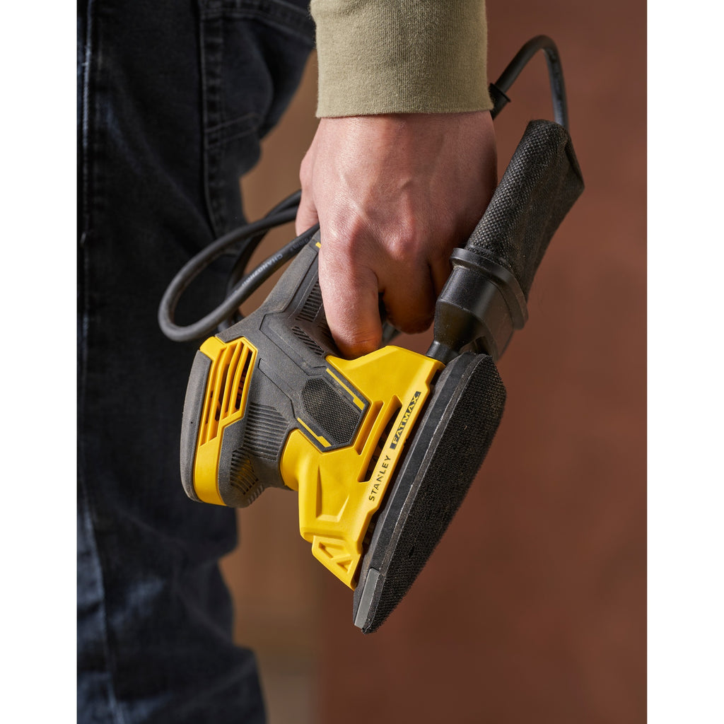 Stanley fatmax 120w detailschuurmachine deltaschuurmachine (geel zwart)