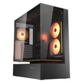 Cougar cfv235 midi tower behuizing (zwart | 2x usb-a | 1x usb-c | rgb | tempered glass)
