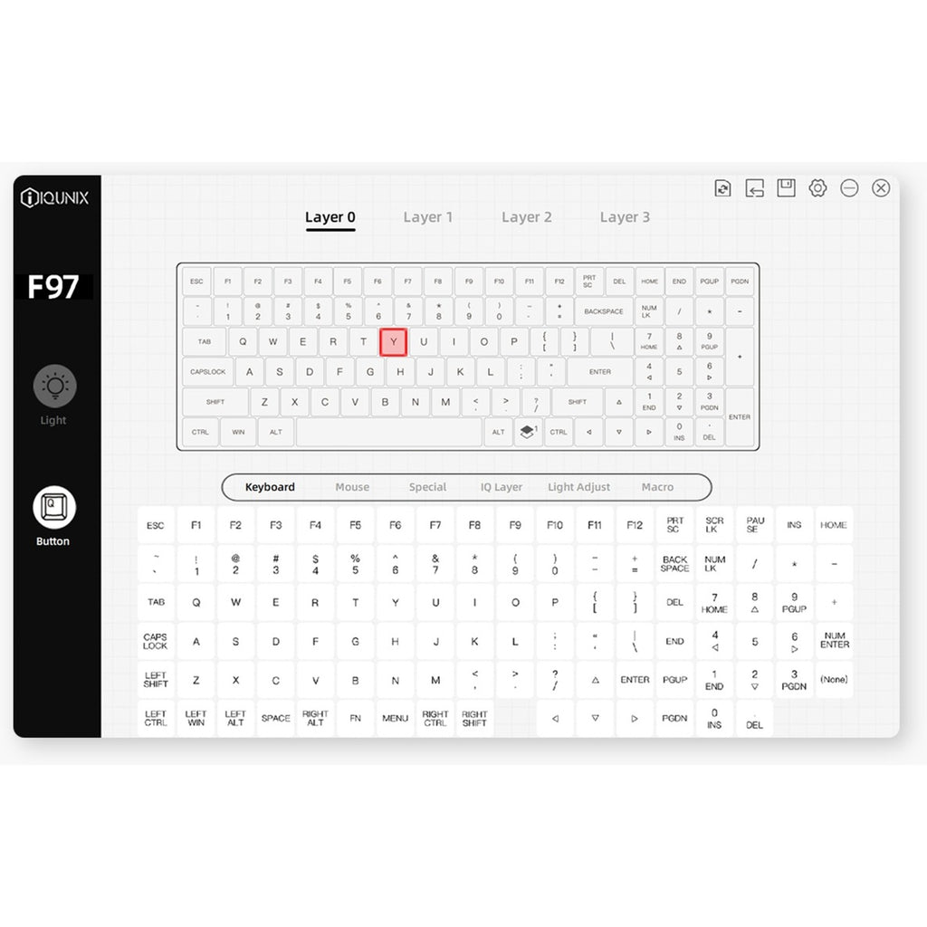 Iqunix F97 Happy Ape Wireless Mechanical Keyboard