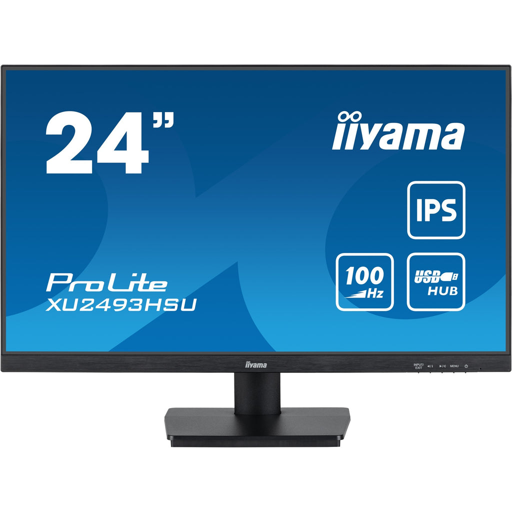 Iiyama prolite xu2493hsu-b7 24 monitor (zwart (mat), hdmi, displayport, 2x usb-a, usb-b)