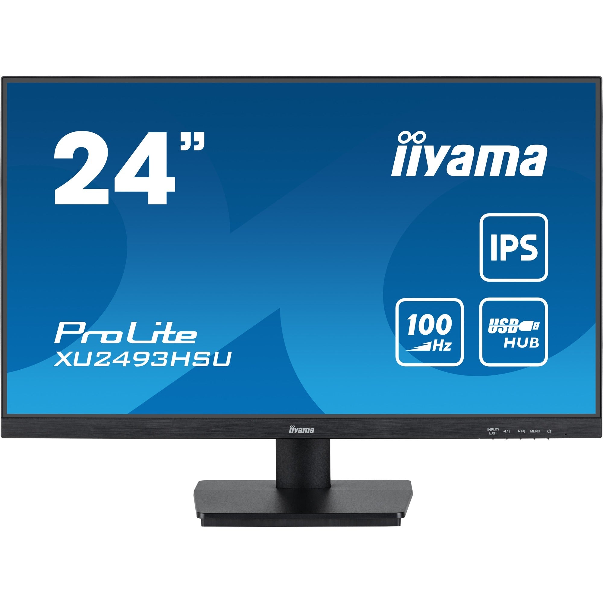 Iiyama prolite xu2493hsu-b7 24 monitor (zwart (mat), hdmi, displayport, 2x usb-a, usb-b)