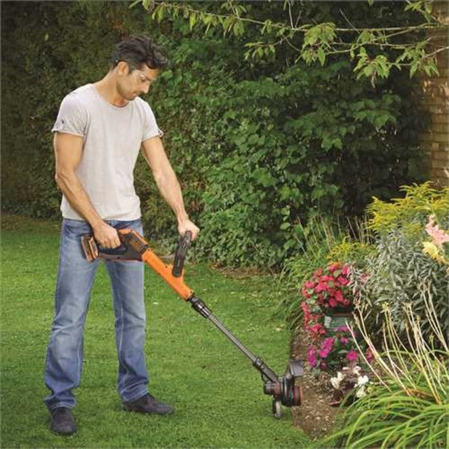 Black+decker accu grastrimmer stc1820pcb (oranje zwart, accu niet inbegrepen)