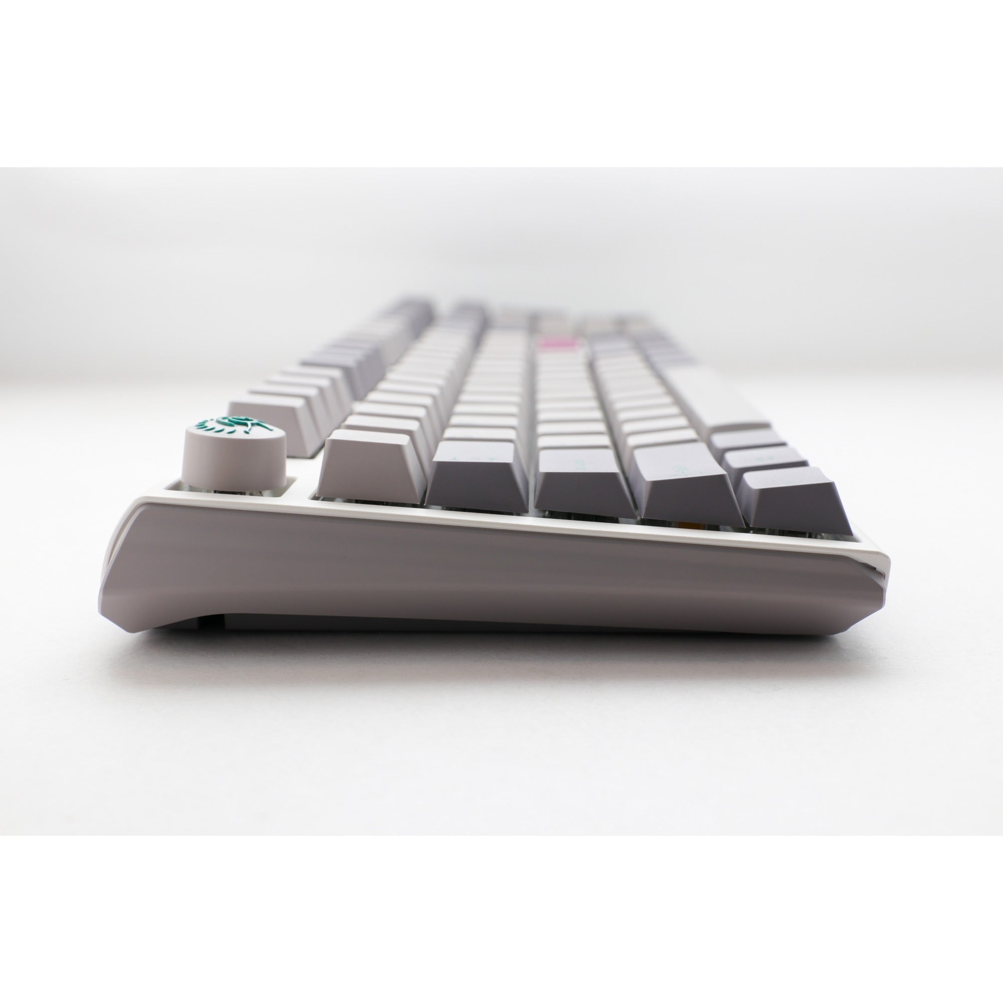 Ducky one 3 mist grey, toetsenbord (lichtgrijs, us lay-out, cherry mx red, rgb led, double-shot pbt, hot-swappable, quack mechanics)