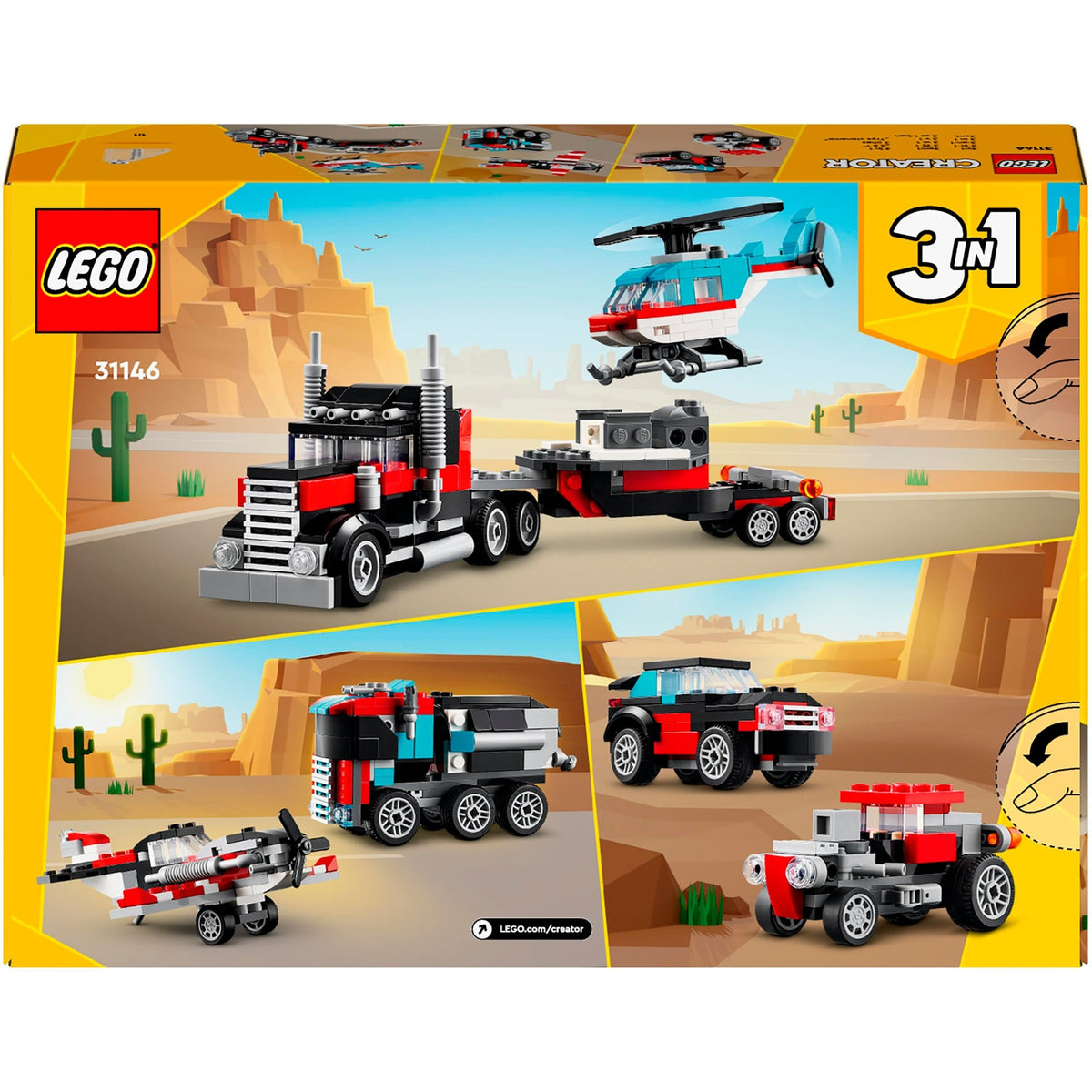 LEGO Creator 31146 LKW mit Hubschrauber