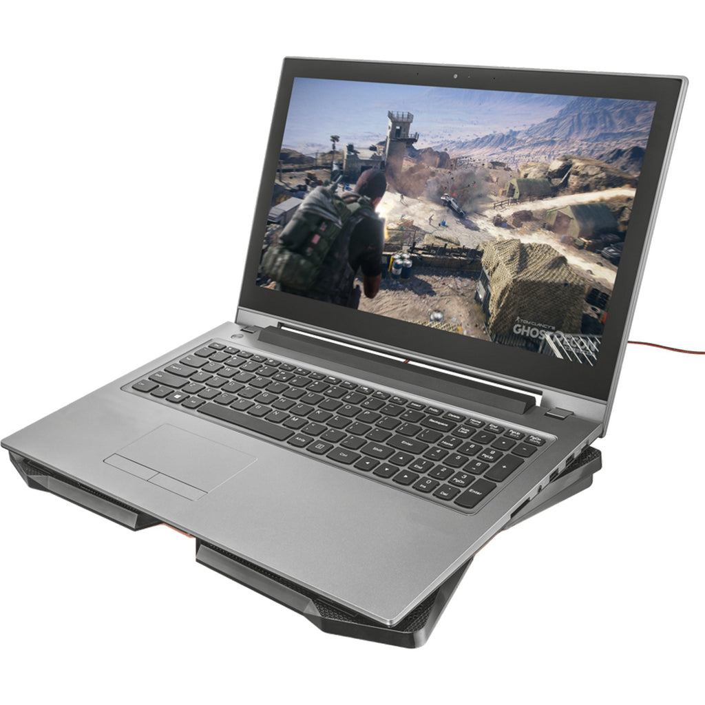 Trust gxt 278 yozu notebook cooling stand laptopkoeler (zwart, 20817, rode leds)