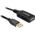 Delock actieve usb 2.0 verlengkabel (zwart, 20 meter)