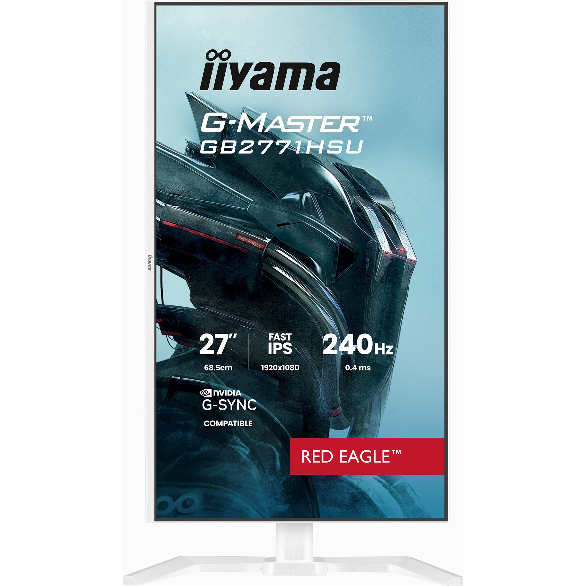 Iiyama g-master red eagle gb2771hsu-w1 27 gaming monitor (wit (mat), 2x hdmi, displayport, usb-a, usb-c, 240 hz)