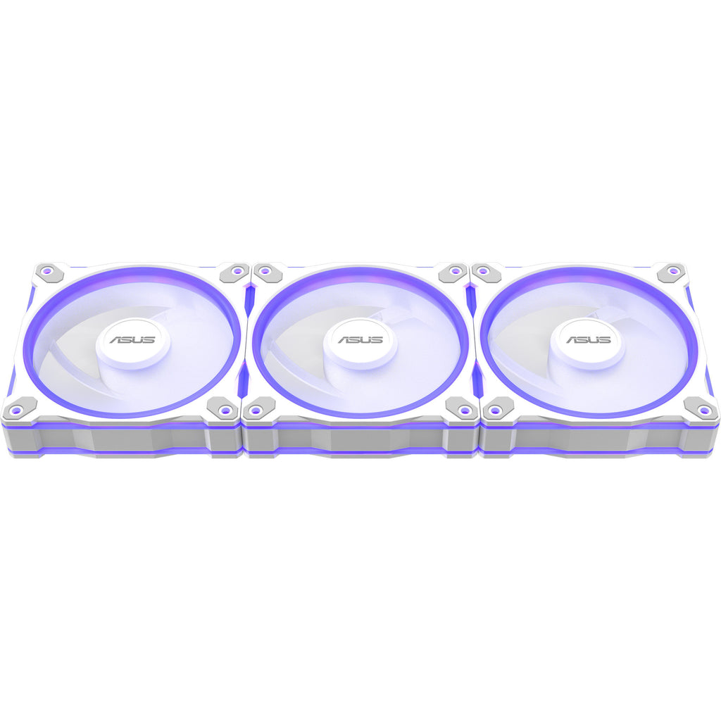 Asus prime mr120 argb reverse fan - triple pack case fans (wit, 3 stuks, 120 x 120 x 28 mm, 3 stuks)