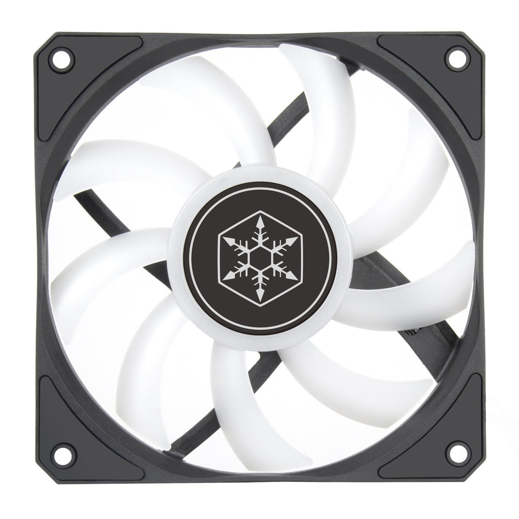 Silverstone air slimmer 120 argb case fan (zwart transparant, 120 x 120 x 15 mm, pwm)