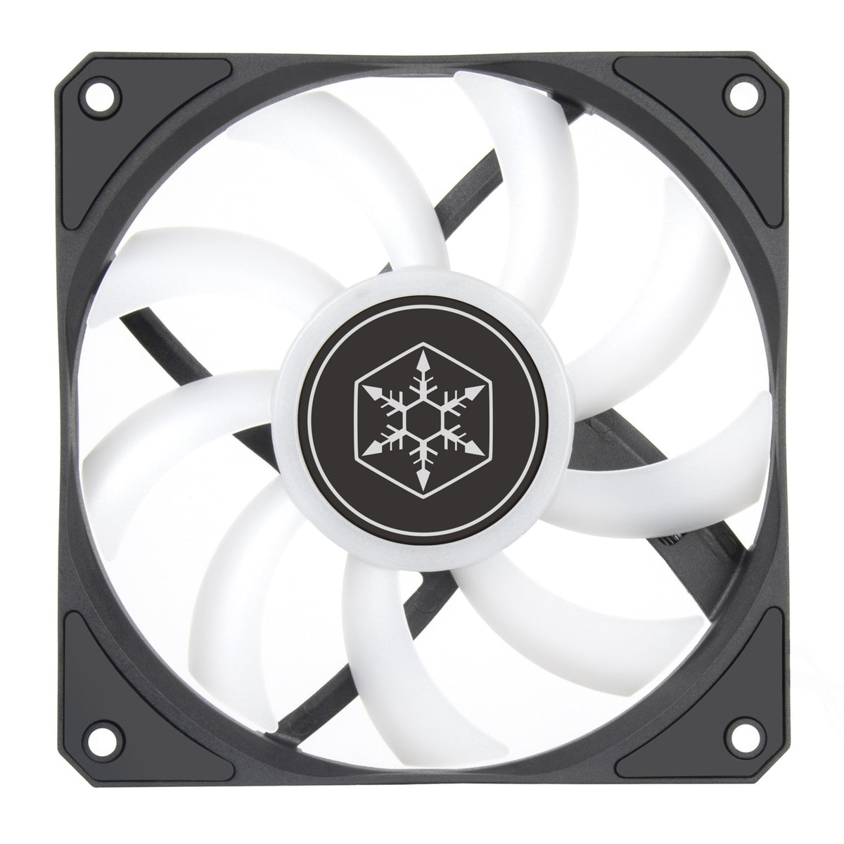 Silverstone air slimmer 120 argb case fan (zwart transparant, 120 x 120 x 15 mm, pwm)