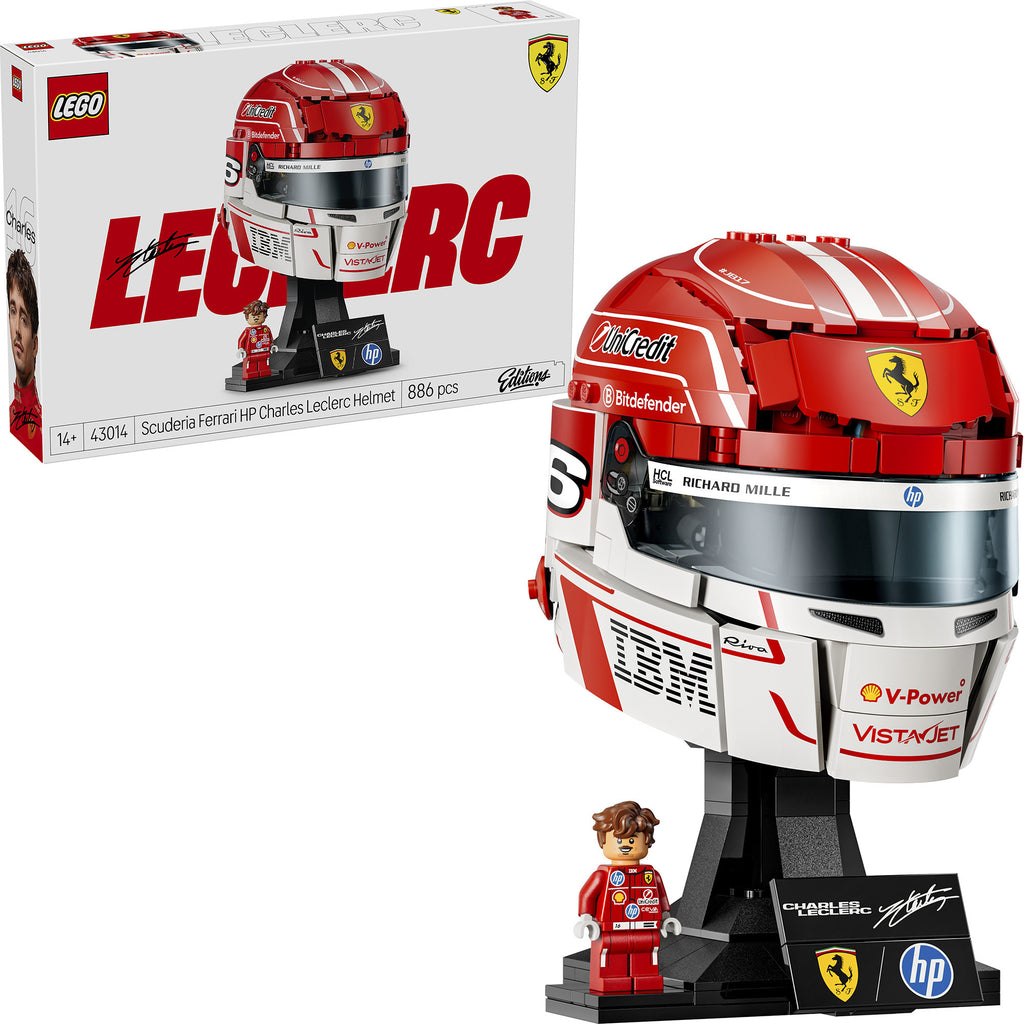 Lego editions 43014 scuderia ferrari hp helm van charles leclerc