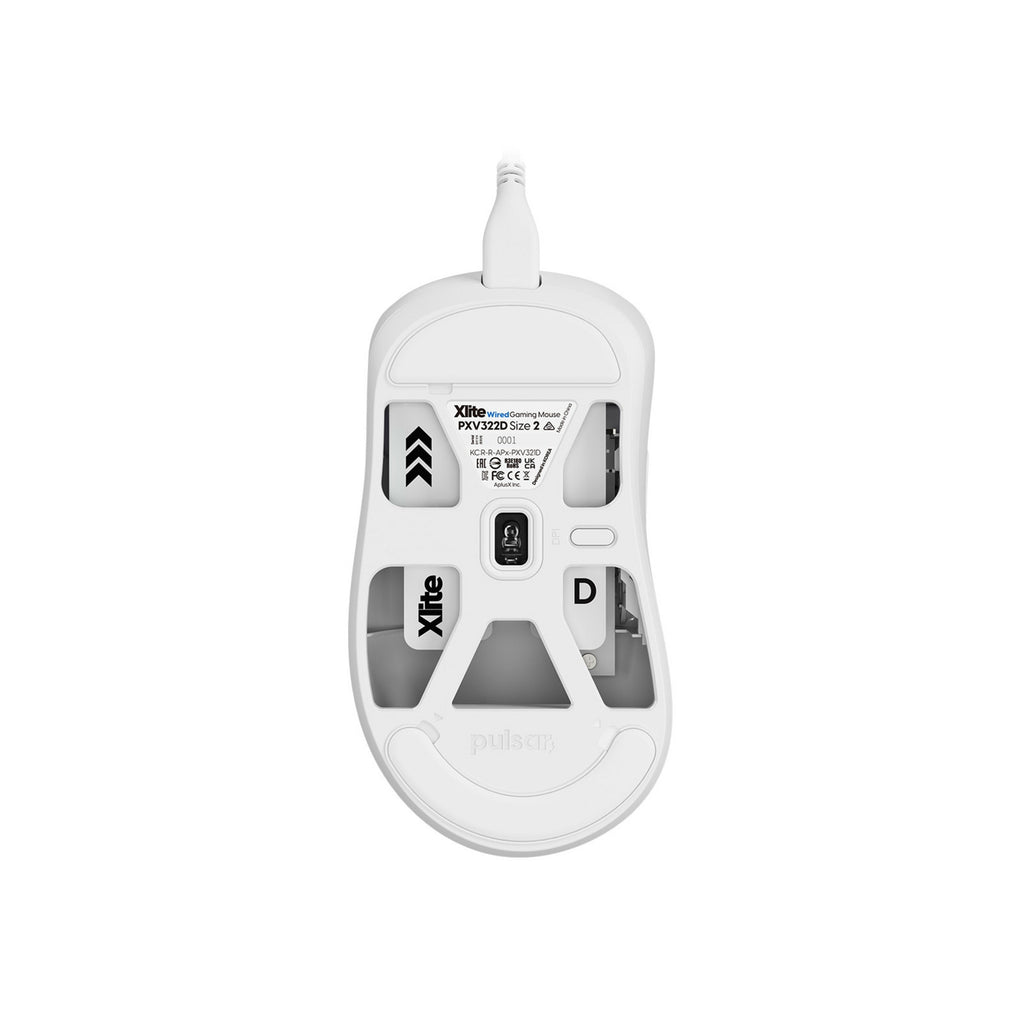 Pulsar xlite medium wired gaming mouse (wit, 26000 dpi)