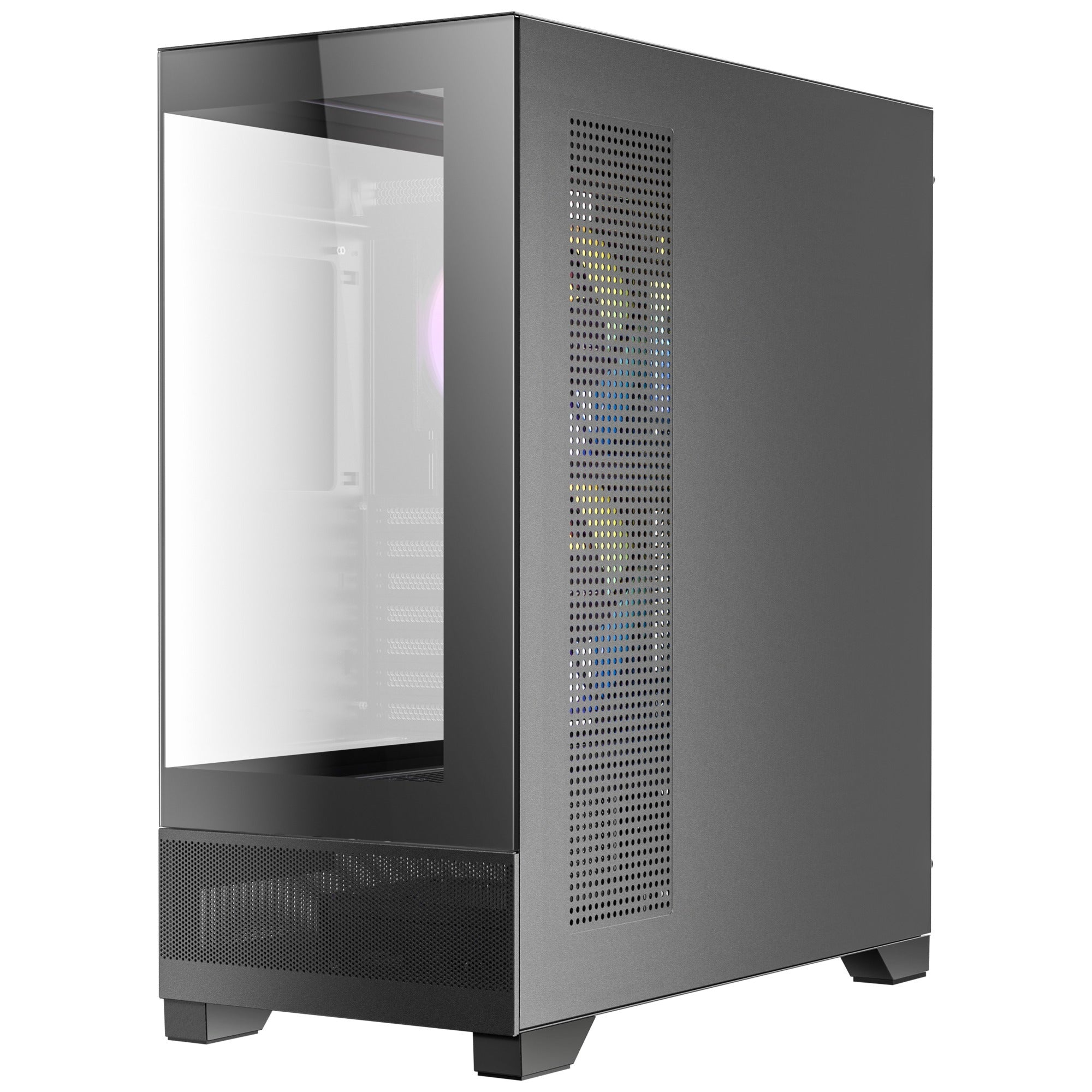 Antec cx700 argb midi tower behuizing (zwart | 1x usb-a | 1x usb-c | tempered glass)