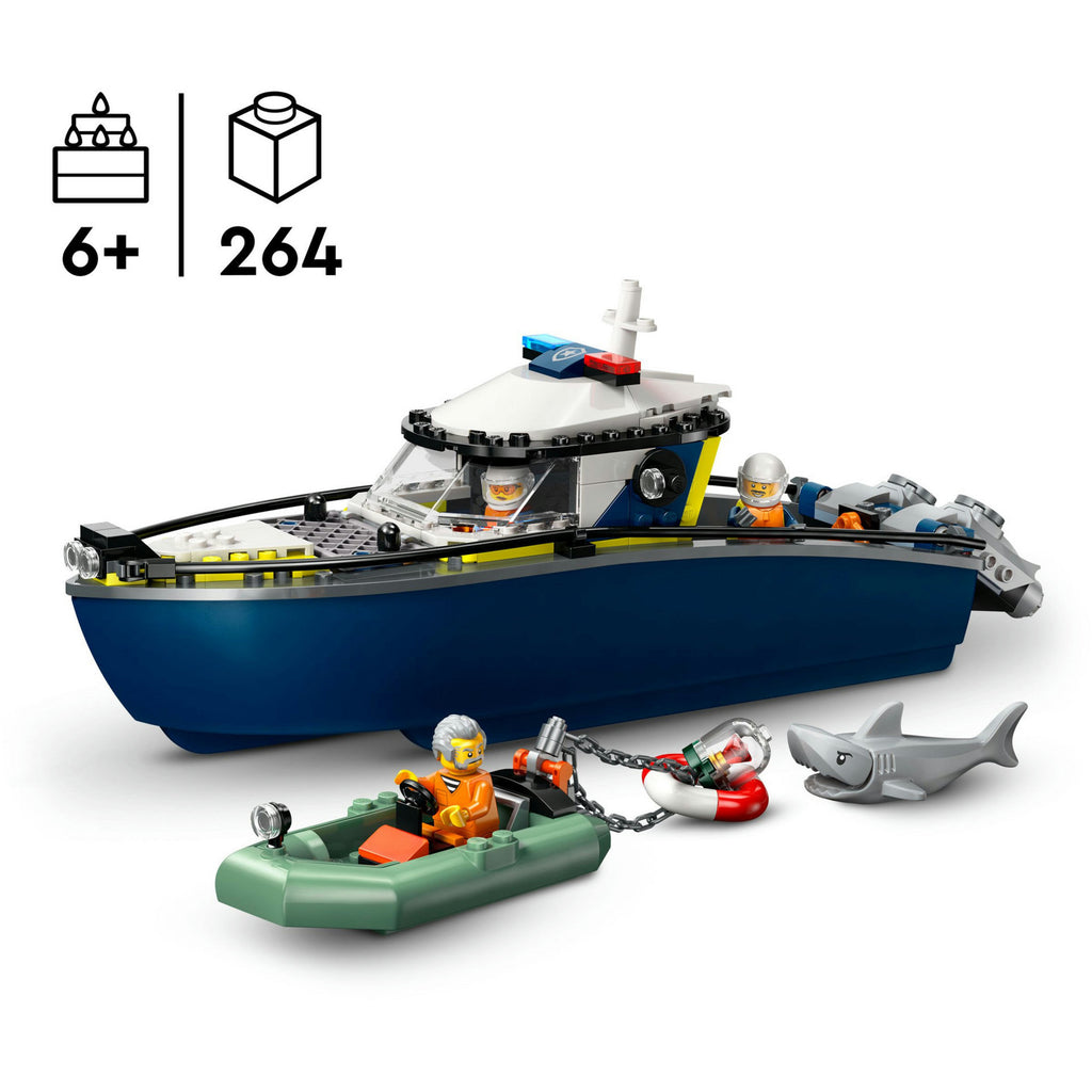 Lego City 60456 Verteidigungstruppe mit Polizeiboot