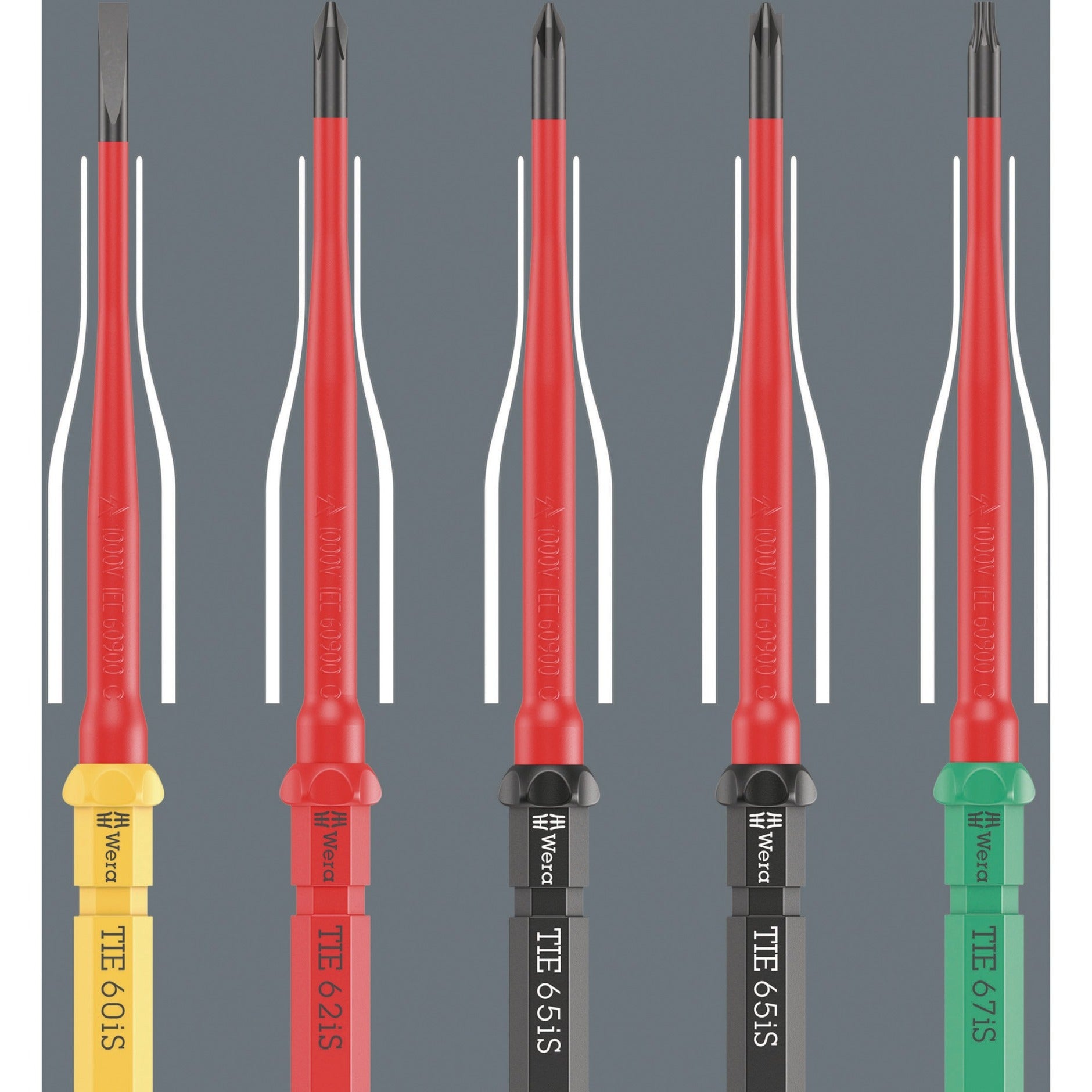 Wera kraftform kompakt vde 16 torque extra slim 1 tool finder schroevendraaier (rood geel, 16‑delig)
