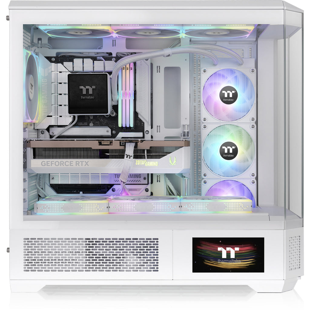 Thermaltake view 600 tg snow big tower behuizing (wit | 2x usb-a | 1x usb-c | tempered glass)