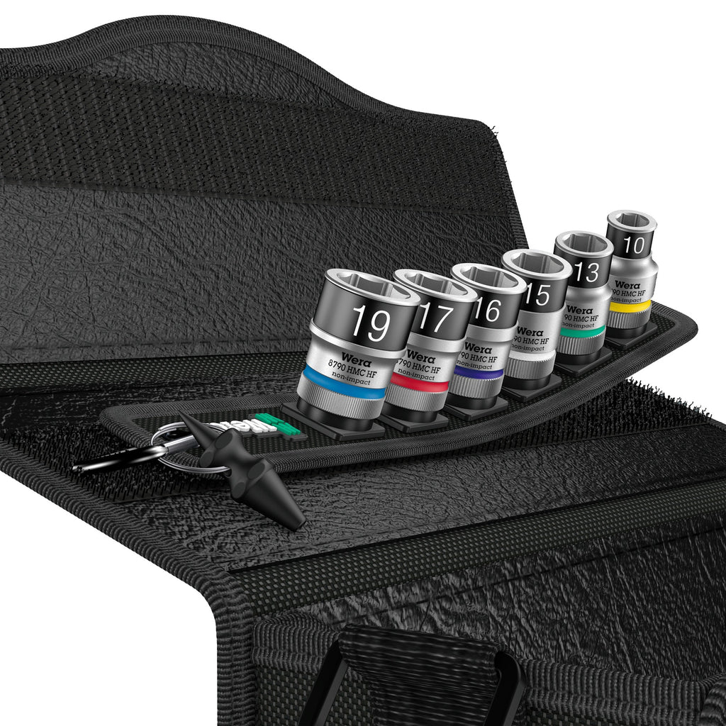 Wera belt c 1 zyklop doppenset, 1 2 dopsleutel (zwart, 7-delig, met vasthoudfunctie)