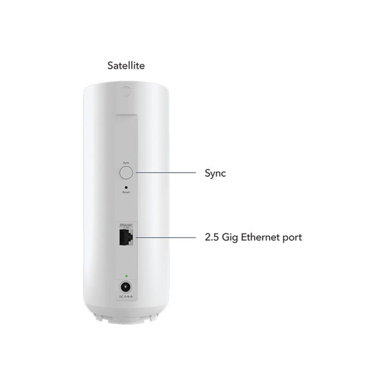 Netgear orbi 370 wifi mesh systeem, dual-band wifi 7-mesh systeem, 3 stuks mesh router (wit, 1x orbi wifi 7-router (rbe371), 2x orbi wifi 7-satellieten (rbe370))