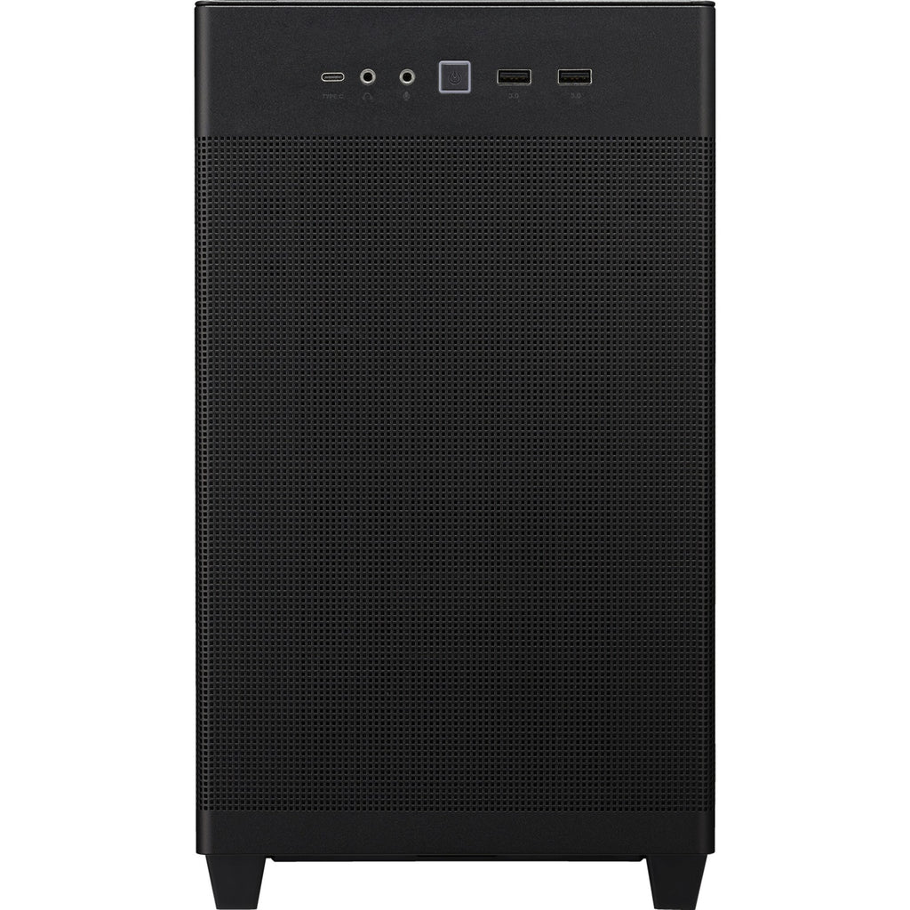 Asus prime ap201 mini tower behuizing (zwart | 2x usb-a | 1x usb-c | tempered glass)