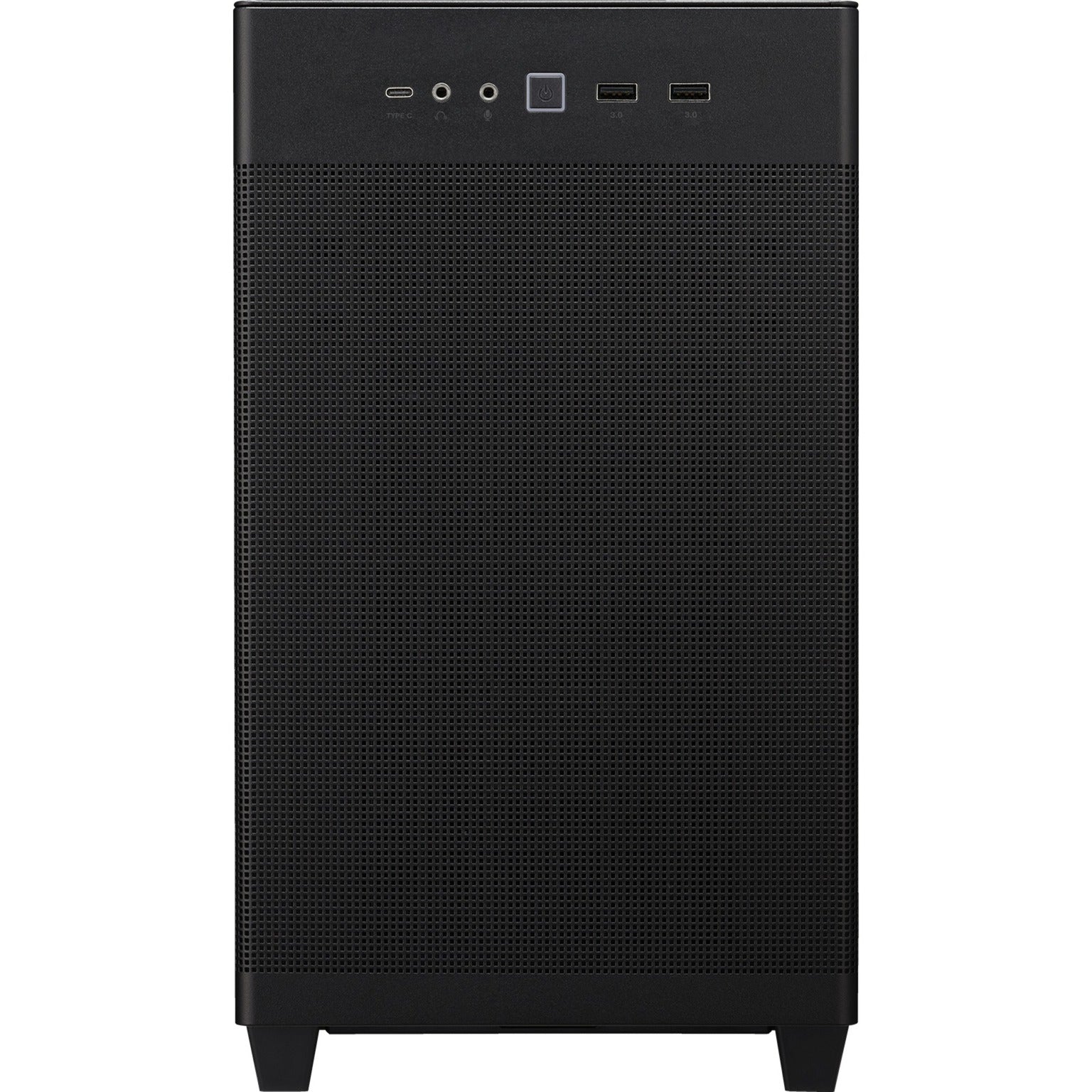 Asus prime ap201 mini tower behuizing (zwart | 2x usb-a | 1x usb-c | tempered glass)