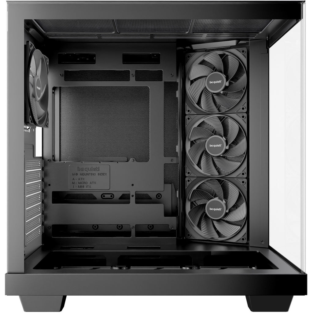 Be quiet! light base 500 midi tower behuizing (zwart | 2x usb-a | 1x usb-c | rgb | window)