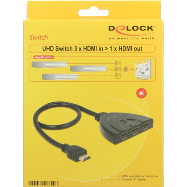 DeLOCK 3 x HDMI-Eingang > 1 x HDMI-Eingang