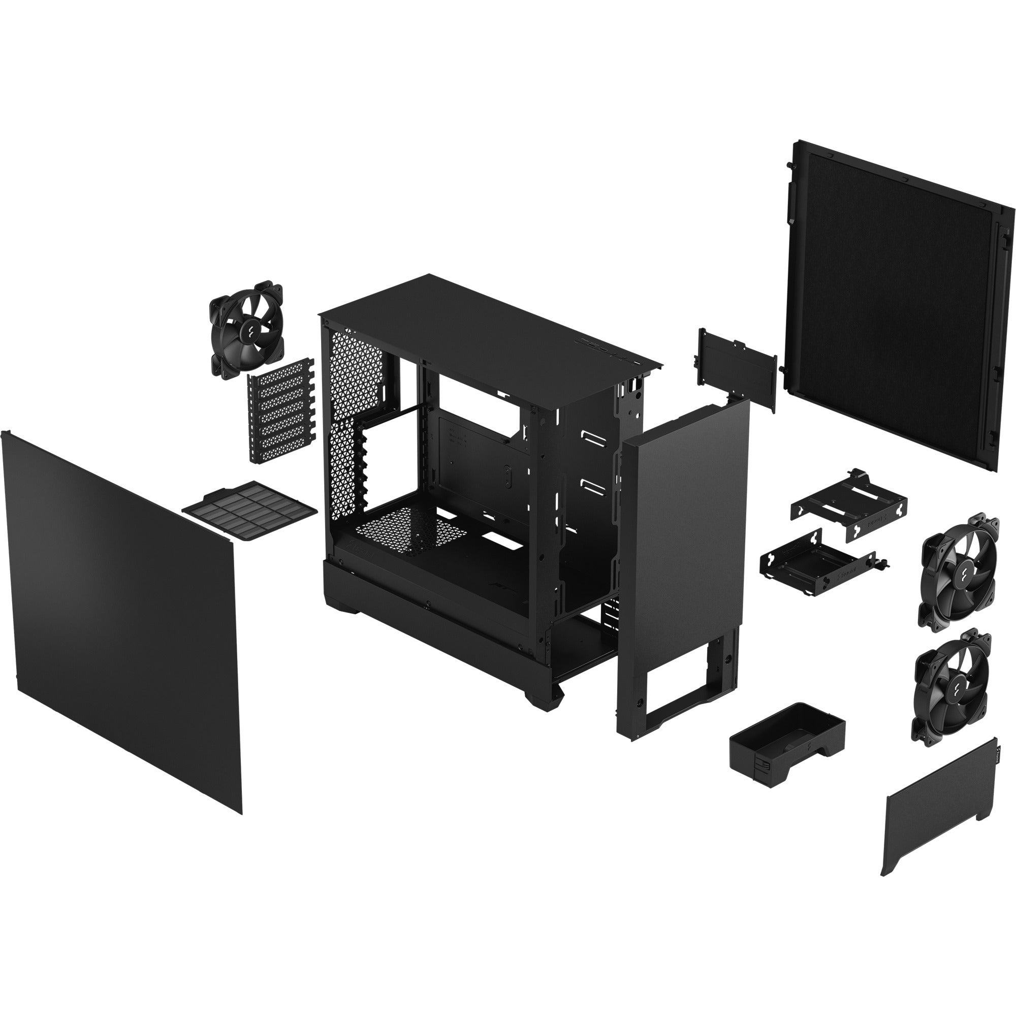 Fractal Design Pop Silent Schwarz, einfarbig