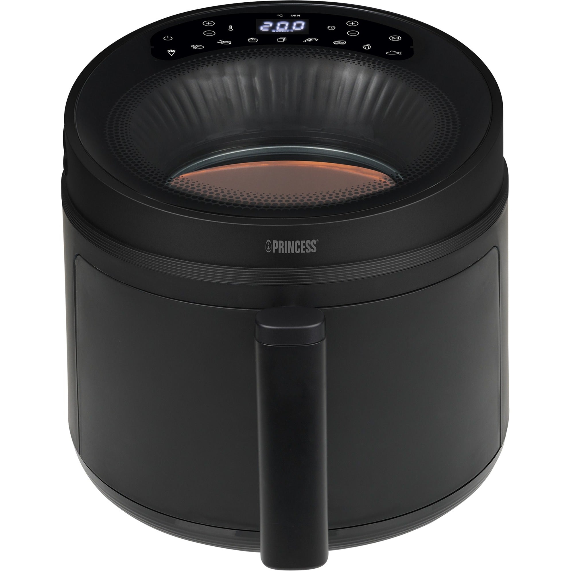 Princess cyclone vision airfryer heteluchtfriteuse (zwart, 5 liter)