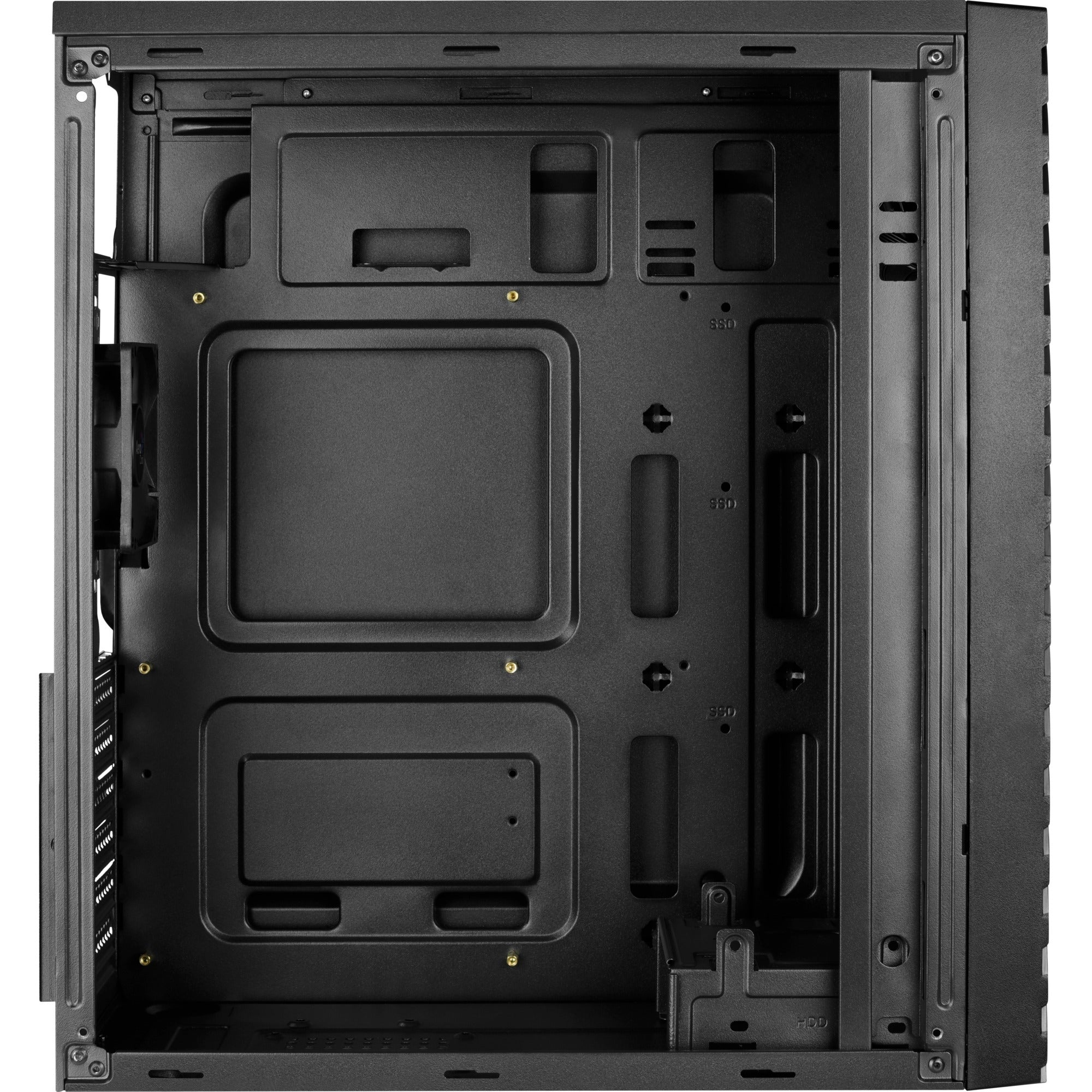 Aerocool streak midi tower behuizing (zwart | 3x usb-a | rgb | window)