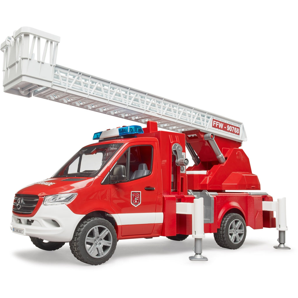 Bruder mb sprinter brandweerwagen met licht en geluid modelvoertuig (02673)