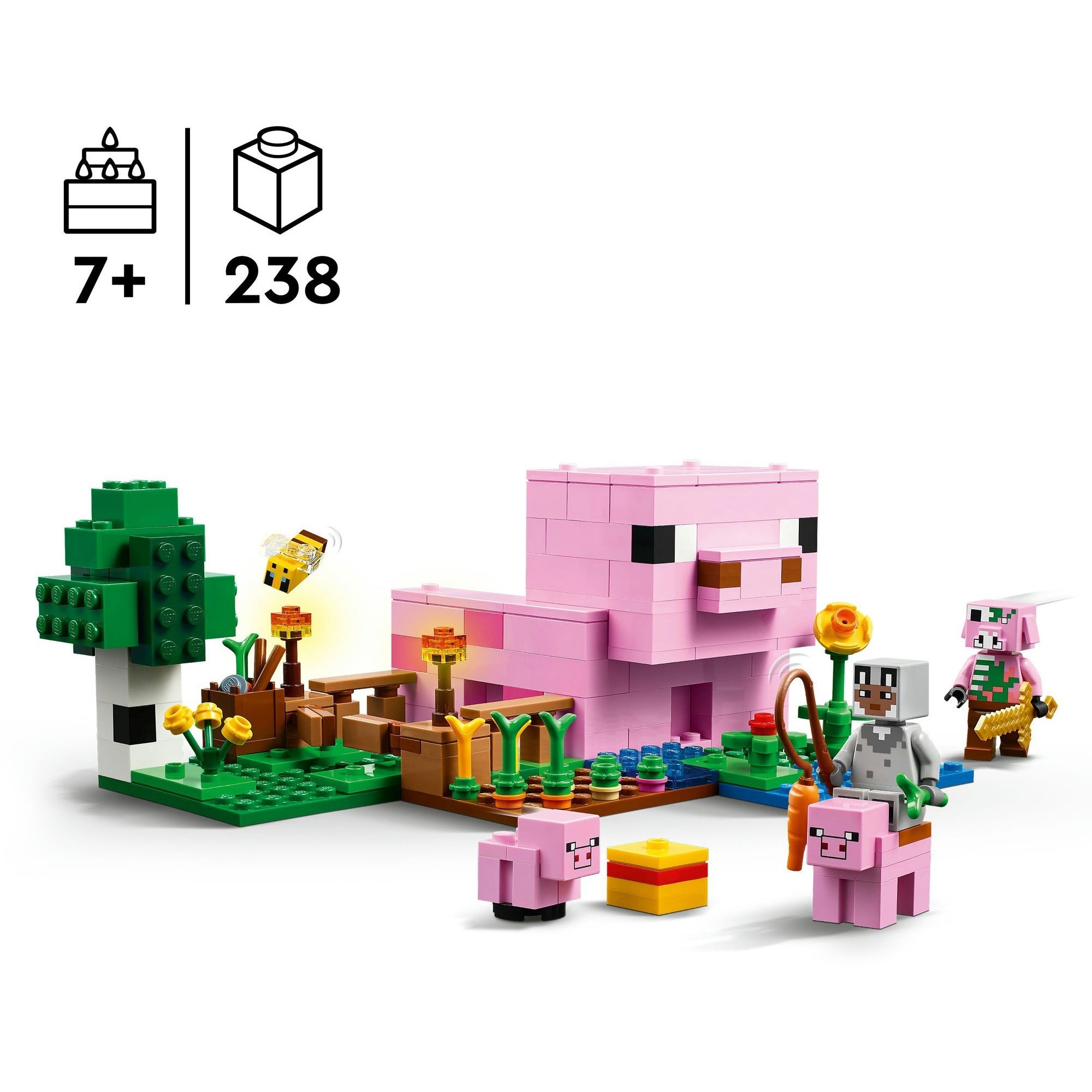 LEGO Minecraft 21268 Das Schweinehaus