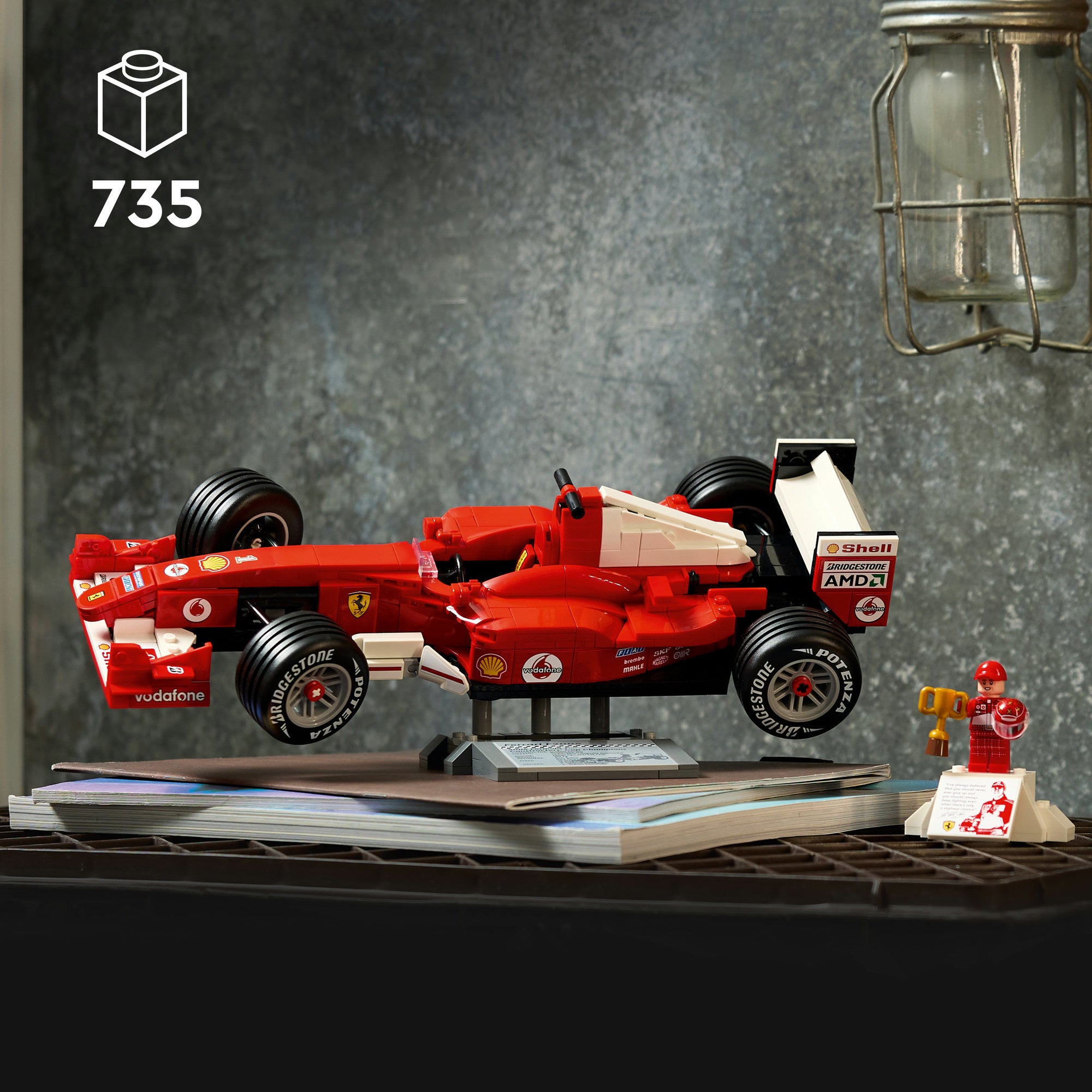 Lego icons 11375 ferrari f2004 en michael schumacher
