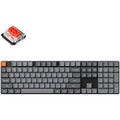 Keychron k5 max-h1 rgb mechanisch toetsenbord (zwart, us lay-out (qwerty), gateron low profile 2.0 mechanical red, 100%, rgb leds, double-shot pbt, hot swap, 2.4ghz | bluetooth 5.1 | usb-c)