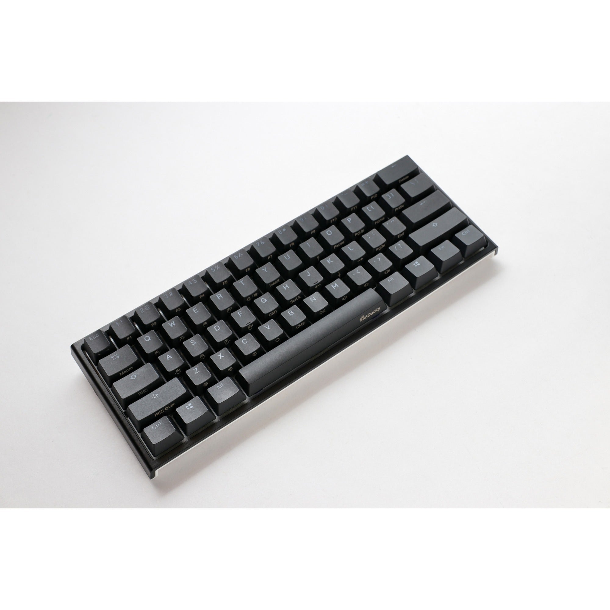Ducky one 2 pro mini classic rgb mechanisch gaming toetsenbord (zwart, us lay-out (qwerty), cherry mx speed silver, 60%, rgb led, double-shot pbt, quack mechanics)