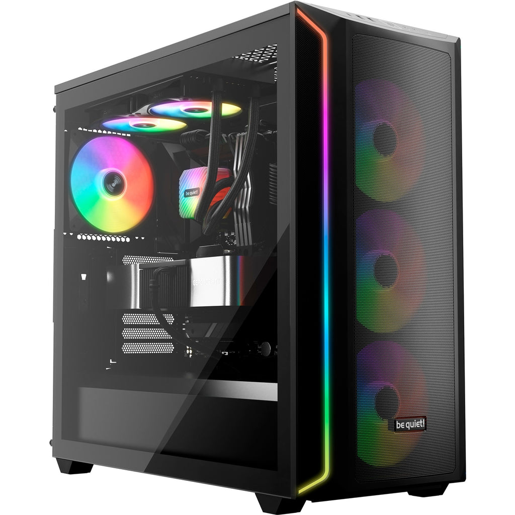 Be quiet! light wings lx pwm high-speed rgb case fan (zwart, 120 x 120 x 25 mm)