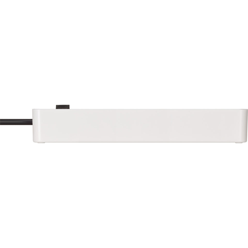 Brennenstuhl ecolor 4-voudige stekkerdoos met 2 usb-laadaansluitingen stekkerdoos (wit zwart, 2x usb-c)
