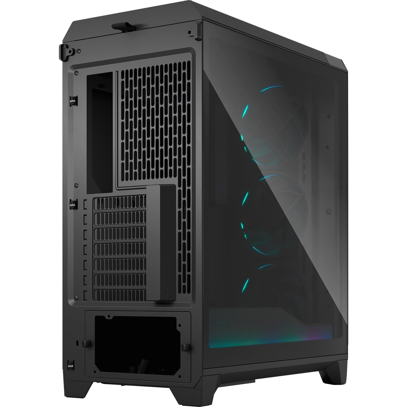 Fractal design meshify 3 ambience pro rgb midi tower behuizing (zwart | 2x usb-a | 1x usb-c | rgb | tempered glass)