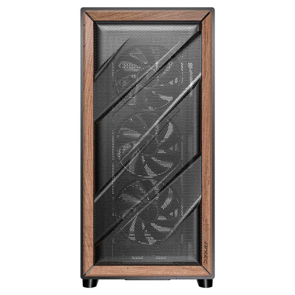 Antec flux midi tower behuizing (zwart | 2x usb-a | 1x usb-c | tempered glass)