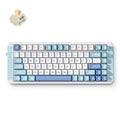 Mchose x75 v2 blue icy creamsicle custom mechanical keyboard (wit, us lay-out (qwerty), kailh box icy creamsicle, 75%, rgb, hot swap, double-shot pbt, draadloos | bluetooth | usb-c)