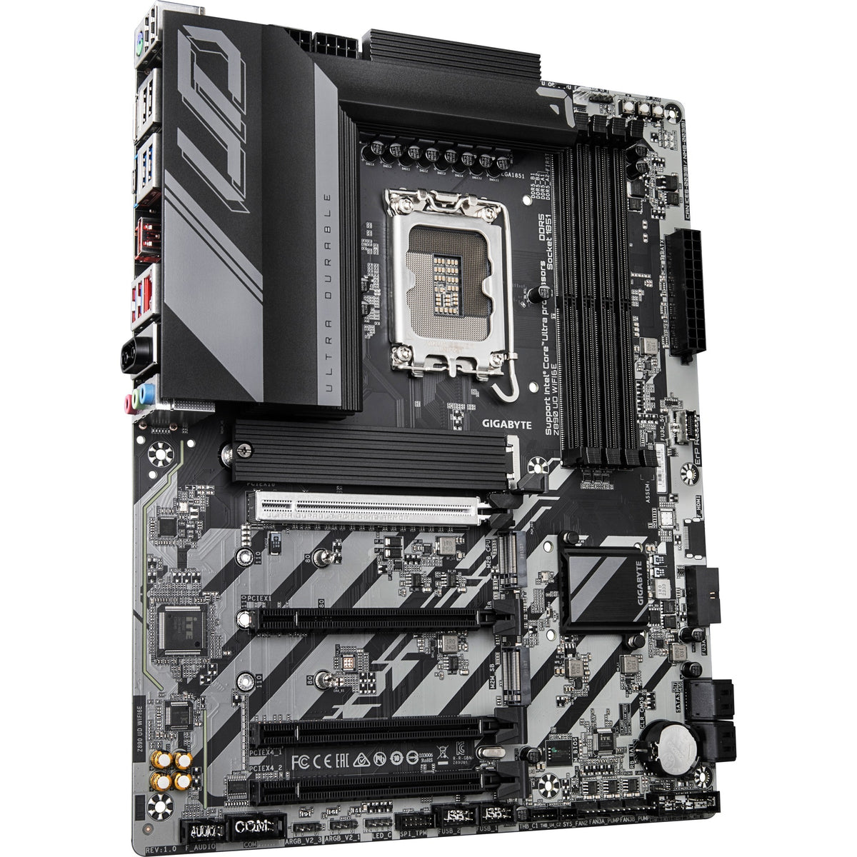 Gigabyte z890 ud wifi6e socket 1851 moederbord (raid, 2.5gb-lan, wi-fi 6e, bt, sound, atx)
