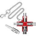 Knipex 00 11 06 v01 schakelkastsleutel met 9 profielen - vlakken-vierkant