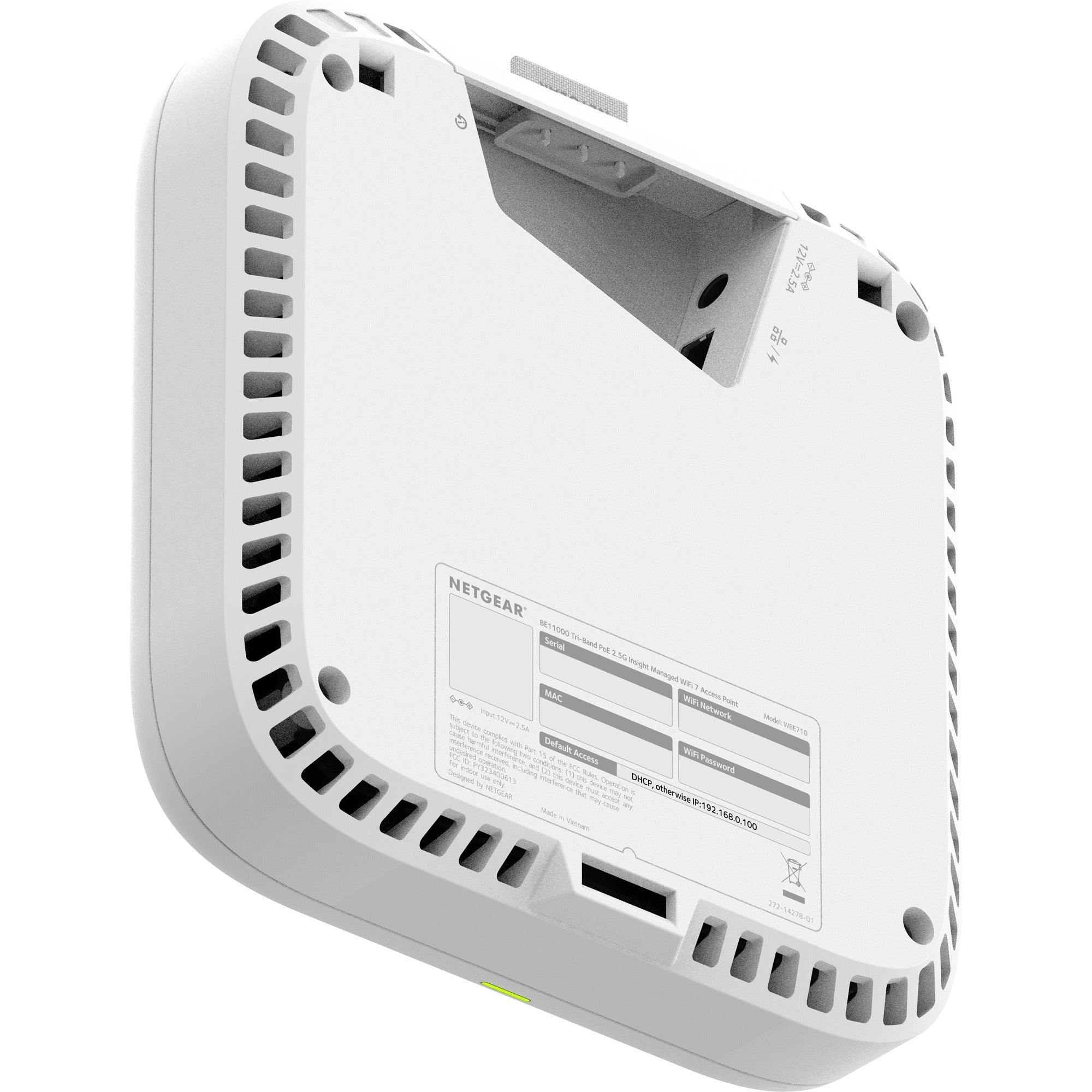 Netgear wbe710 insight manageable wifi 7 access point mesh access point (wit)
