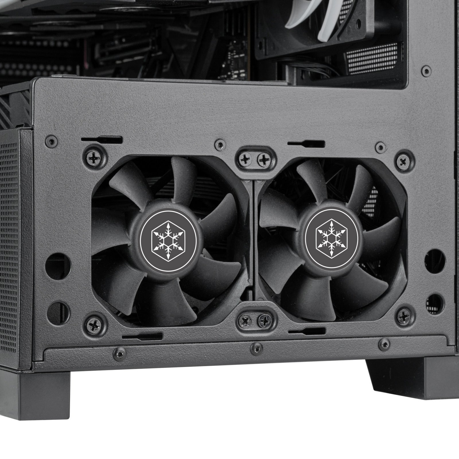 Silverstone lucid 05 mini tower behuizing (zwart | 2x usb-a | 1x usb-c | rgb | tempered glass)