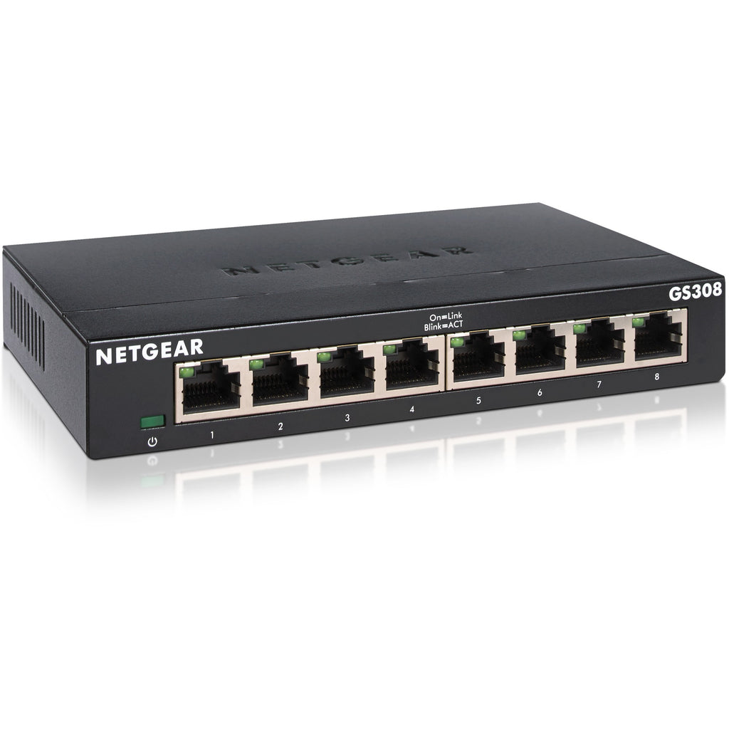 Netgear gs308 switch (zwart)