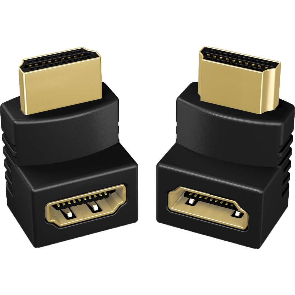 Icy box 2x hdmi hoek adapters (zwart, ib-cb009-1)