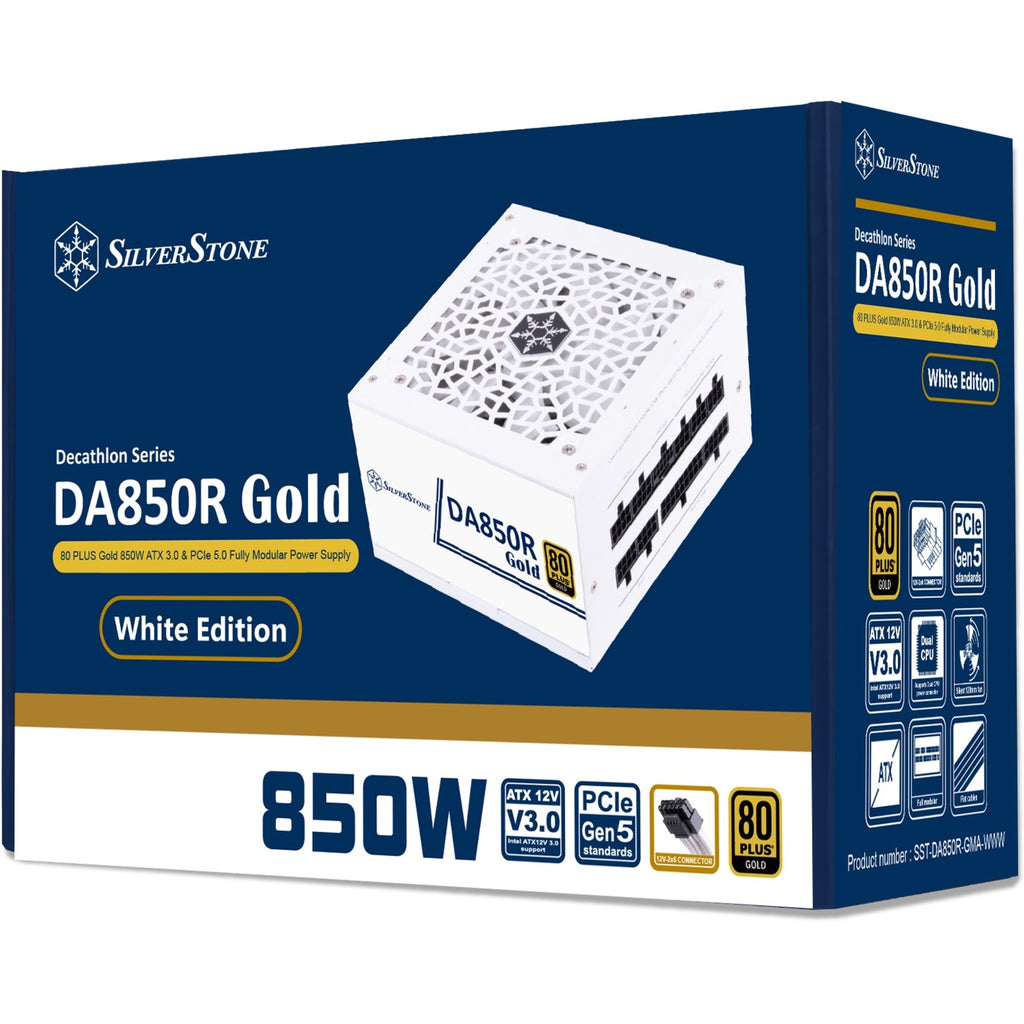 Silverstone sst-da850r-gma-www modulaire 850 watt voeding (wit, 4x pcie)